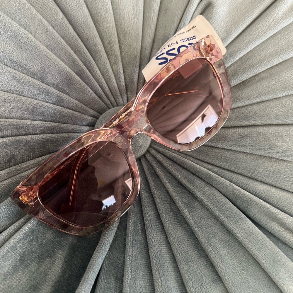 Floral Coach Rose-Tinted Sunglasses for Women